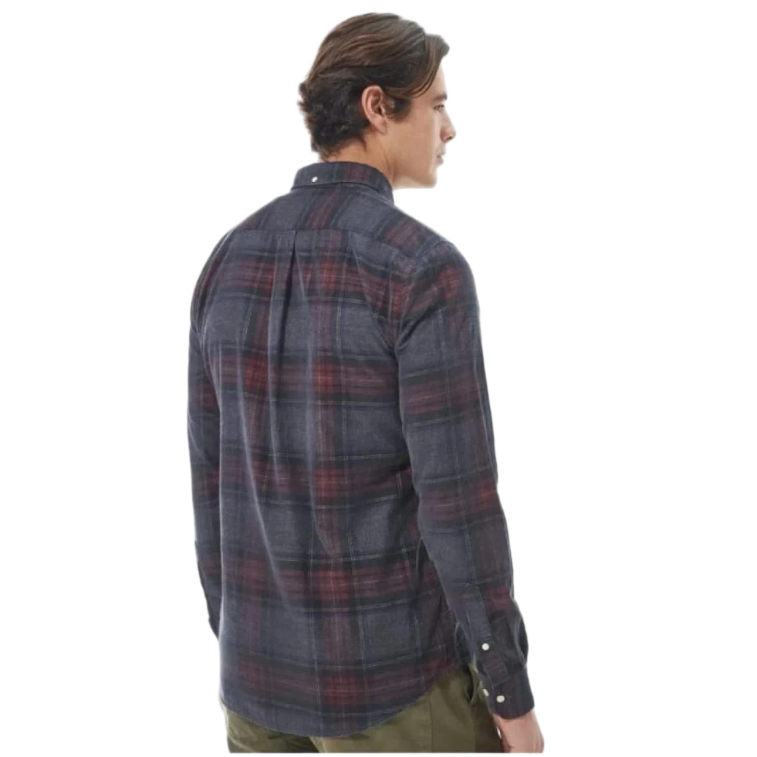 Barbour 01. MENS APPAREL - MENS LS SHIRTS - MENS LS BUTTON UP Men's Barbour Southfield Tailored Shirt GY52 GREY MARL