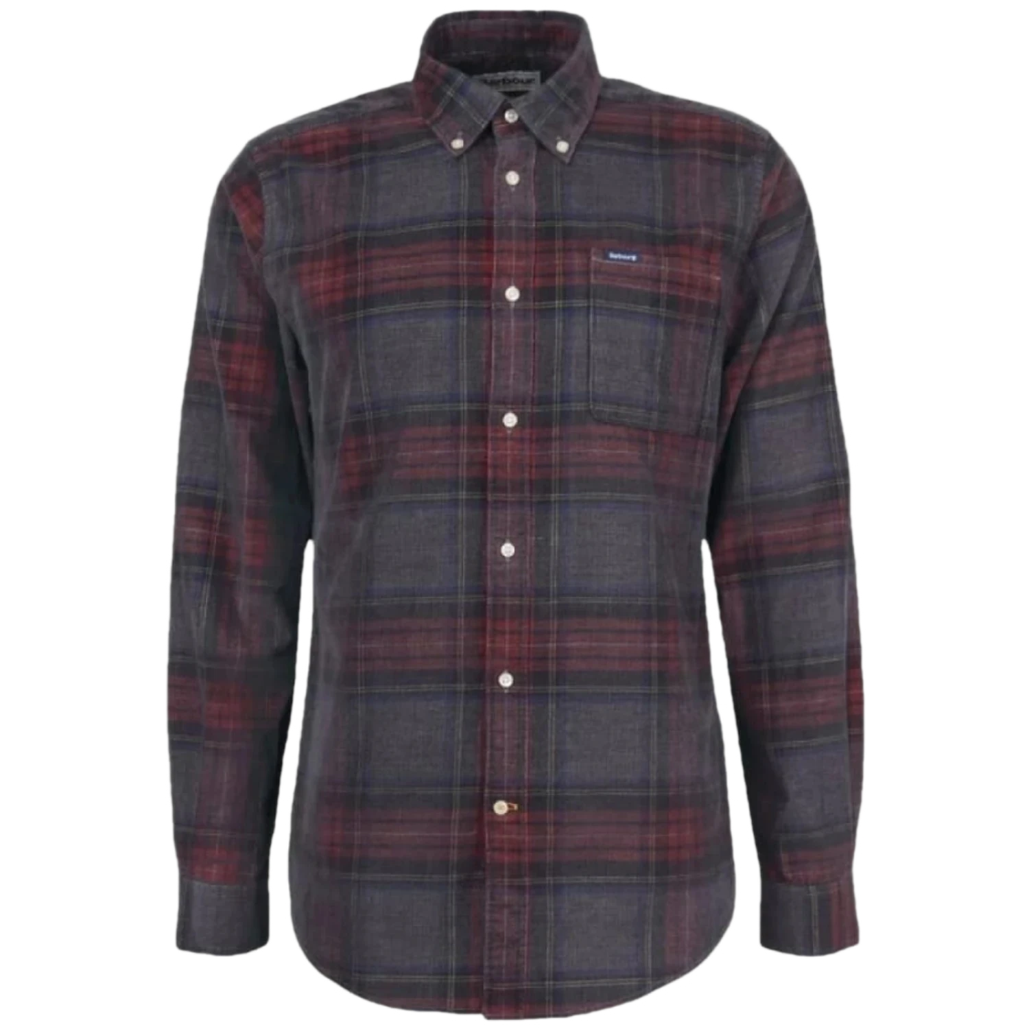 Barbour 01. MENS APPAREL - MENS LS SHIRTS - MENS LS BUTTON UP Men's Barbour Southfield Tailored Shirt GY52 GREY MARL