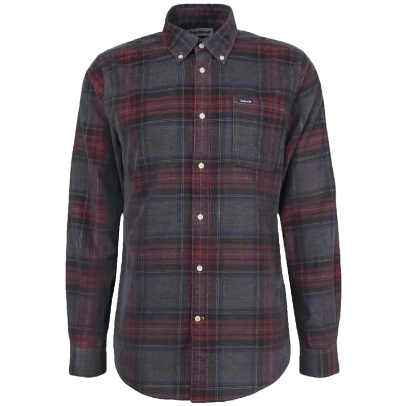 Barbour 01. MENS APPAREL - MENS LS SHIRTS - MENS LS BUTTON UP Men's Barbour Southfield Tailored Shirt GY52 GREY MARL