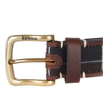 Barbour 10. GIFTS|ACCESSORIES - MENS ACCESSORIES - MENS BELTS Men's Tartan Leather Belt BROWN