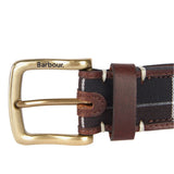 Barbour 10. GIFTS|ACCESSORIES - MENS ACCESSORIES - MENS BELTS Men's Tartan Leather Belt BROWN