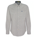 Barbour 01. MENS APPAREL - MENS LS SHIRTS - MENS LS BUTTON UP Men's Turner Tailored Houndstooth Shirt OLIVE