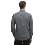 Barbour 01. MENS APPAREL - MENS LS SHIRTS - MENS LS BUTTON UP Men's Turner Tailored Houndstooth Shirt GREY MARL