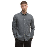 Barbour 01. MENS APPAREL - MENS LS SHIRTS - MENS LS BUTTON UP Men's Turner Tailored Houndstooth Shirt GREY MARL