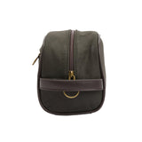 Barbour 09. PACKS|LUGGAGE - LUGGAGE - LUGGAGE ACCESSORIES Barbour Wax Washbag OLIVE BEACON OS