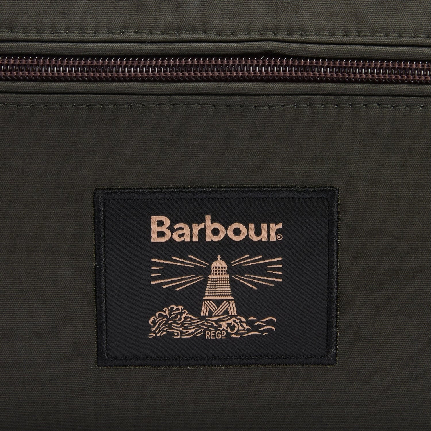 Barbour 09. PACKS|LUGGAGE - LUGGAGE - LUGGAGE ACCESSORIES Barbour Wax Washbag OLIVE BEACON OS