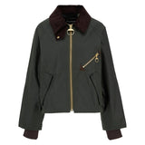 Barbour 02. WOMENS APPAREL - WOMENS JACKETS - WOMENS JACKETS CASUAL Women's Arlene Wax Jacket FERN|ANCIENT TARTAN