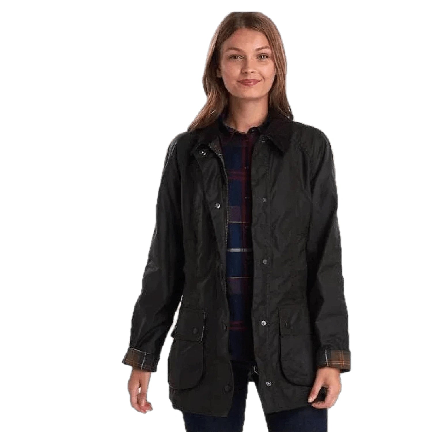 Barbour Women s Classic Beadnell Wax Jacket Olive UK 16 US 12