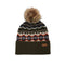 Barbour 11. HATS - HATS WINTER - HATS WINTER Women's Helen Fair Isle Beanie Hat OLIVE OS