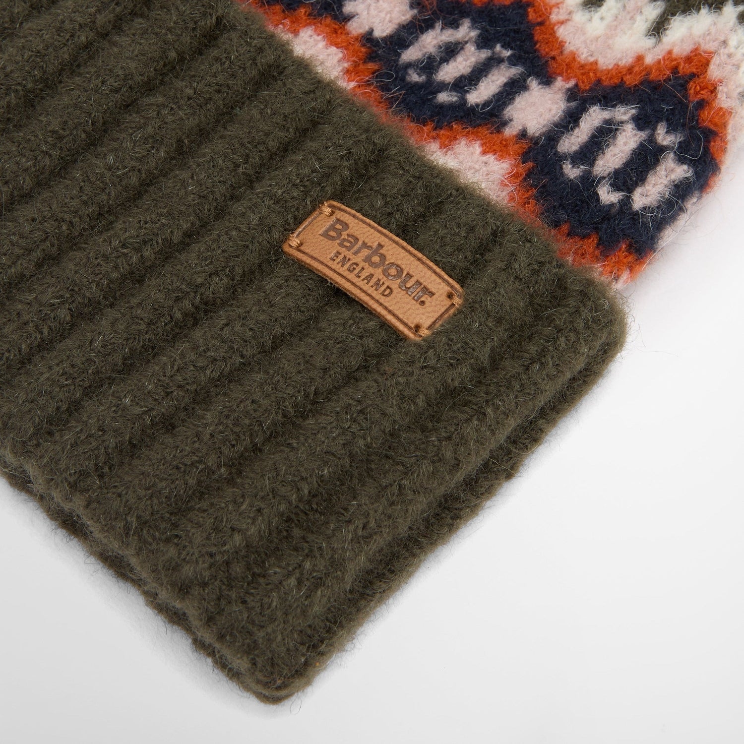 Barbour 11. HATS - HATS WINTER - HATS WINTER Women's Helen Fair Isle Beanie Hat OLIVE OS