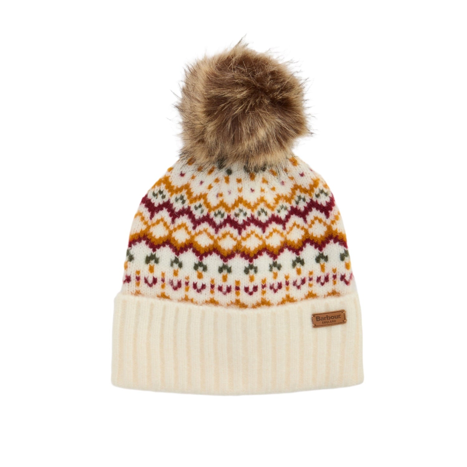 Barbour 11. HATS - HATS WINTER - HATS WINTER Women's Kingsford Fair Isle Beanie Hat CLOUD OS