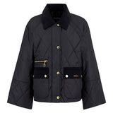 Barbour 02. WOMENS APPAREL - WOMENS JACKETS - WOMENS JACKETS INSULATED Women's Martha Quilted Jacket BLACK|CLASSIC TARTAN