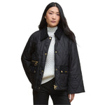Barbour 02. WOMENS APPAREL - WOMENS JACKETS - WOMENS JACKETS INSULATED Women's Martha Quilted Jacket BLACK|CLASSIC TARTAN