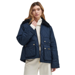 Barbour 02. WOMENS APPAREL - WOMENS JACKETS - WOMENS JACKETS INSULATED Women's Milby Quilted Jacket NAVY|CLASSIC