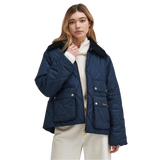 Barbour 02. WOMENS APPAREL - WOMENS JACKETS - WOMENS JACKETS INSULATED Women's Milby Quilted Jacket NAVY|CLASSIC