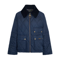 Barbour 02. WOMENS APPAREL - WOMENS JACKETS - WOMENS JACKETS INSULATED Women's Milby Quilted Jacket NAVY|CLASSIC