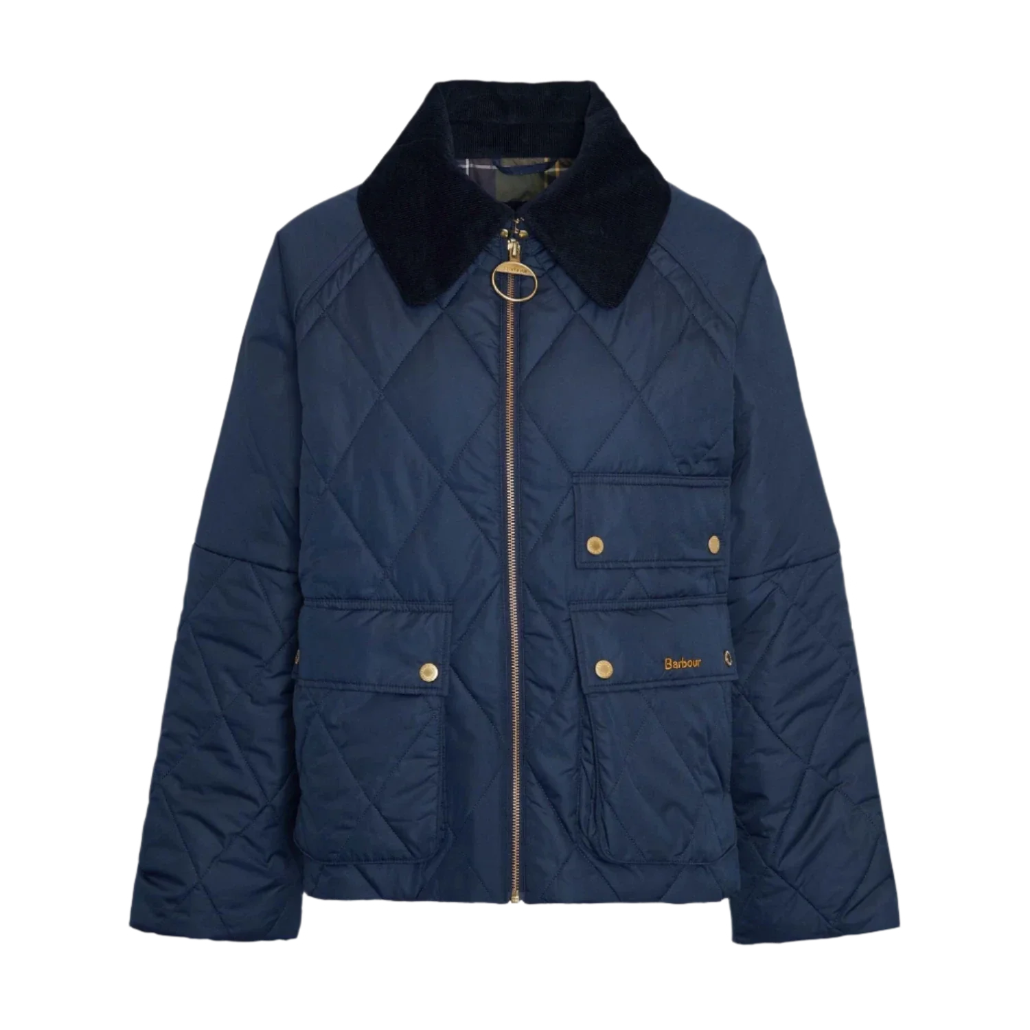 Barbour 02. WOMENS APPAREL - WOMENS JACKETS - WOMENS JACKETS INSULATED Women's Milby Quilted Jacket NAVY|CLASSIC