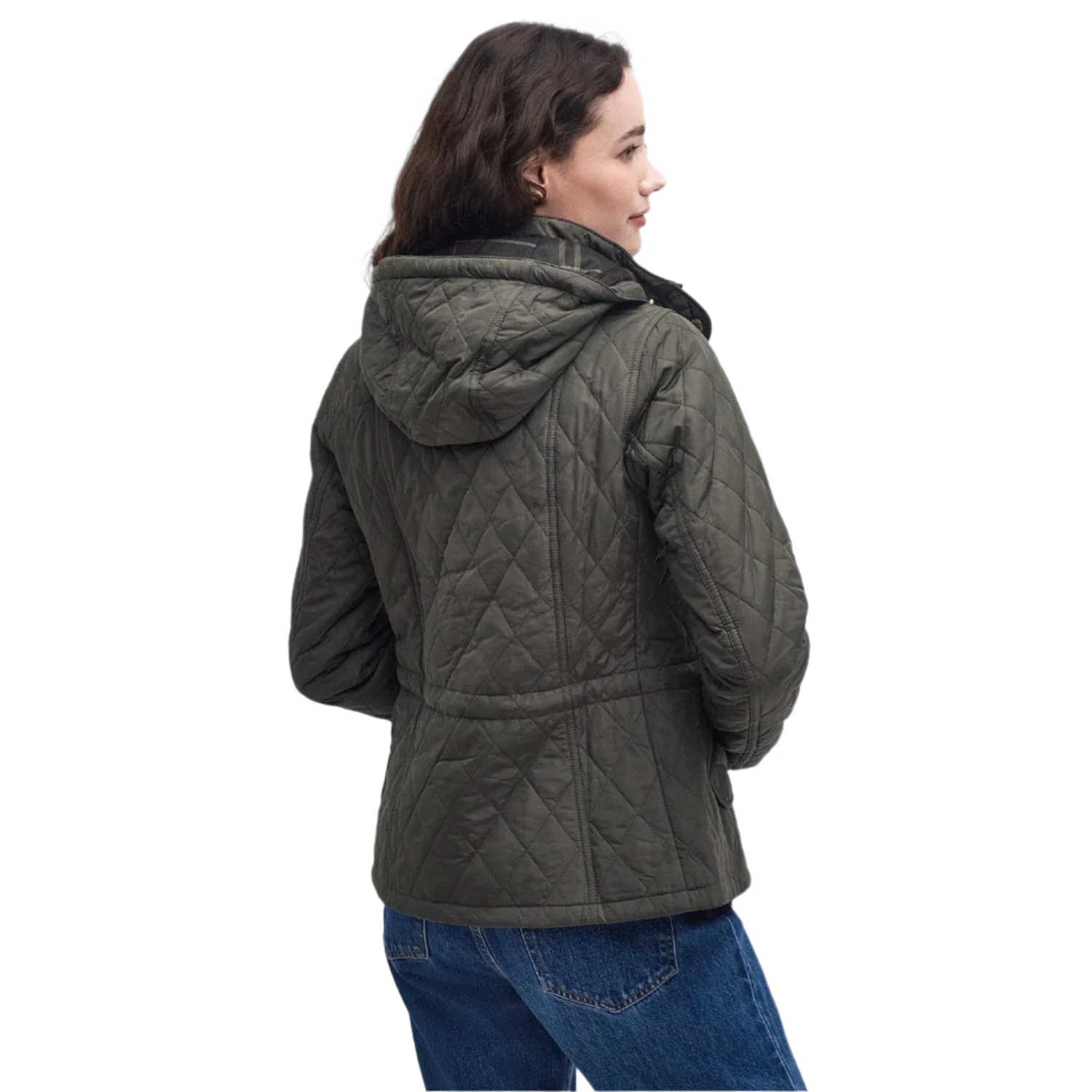 Barbour 02. WOMENS APPAREL - WOMENS JACKETS - WOMENS JACKETS INSULATED Women's Millfire Quilted Jacket GN92 OLIVE|CLASSIC