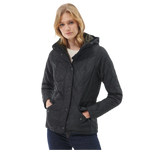 Barbour 02. WOMENS APPAREL - WOMENS JACKETS - WOMENS JACKETS INSULATED Women's Millfire Quilted Jacket BLACK | CLASSIC TARTAN