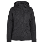Barbour 02. WOMENS APPAREL - WOMENS JACKETS - WOMENS JACKETS INSULATED Women's Millfire Quilted Jacket BLACK | CLASSIC TARTAN
