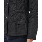 Barbour 02. WOMENS APPAREL - WOMENS JACKETS - WOMENS JACKETS INSULATED Women's Millfire Quilted Jacket BLACK | CLASSIC TARTAN