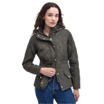 Barbour 02. WOMENS APPAREL - WOMENS JACKETS - WOMENS JACKETS INSULATED Women's Millfire Quilted Jacket GN92 OLIVE|CLASSIC