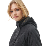 Barbour 02. WOMENS APPAREL - WOMENS JACKETS - WOMENS JACKETS INSULATED Women's Millfire Quilted Jacket BLACK | CLASSIC TARTAN