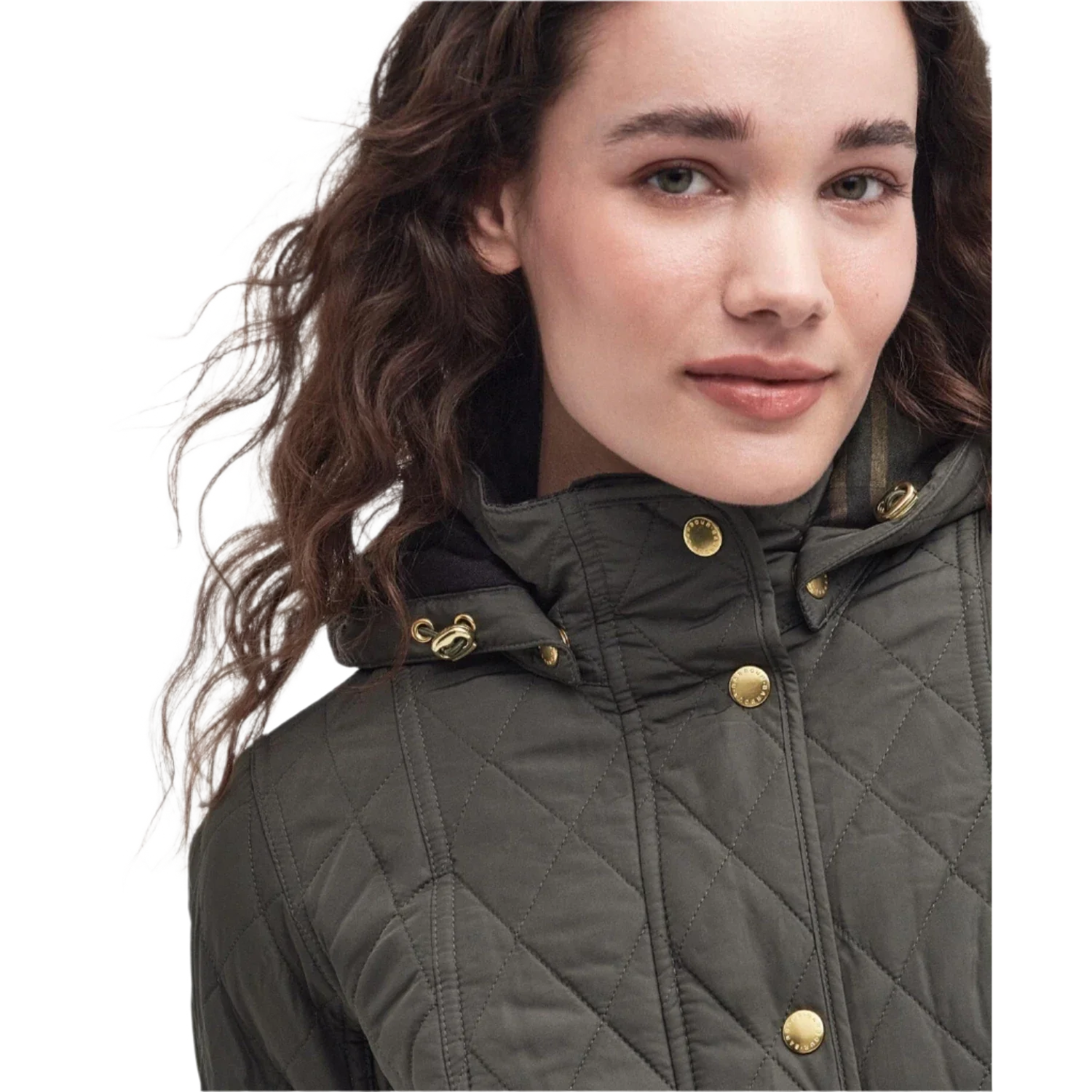 Barbour 02. WOMENS APPAREL - WOMENS JACKETS - WOMENS JACKETS INSULATED Women's Millfire Quilted Jacket GN92 OLIVE|CLASSIC