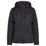 Barbour 02. WOMENS APPAREL - WOMENS JACKETS - WOMENS JACKETS INSULATED Women's Millfire Quilted Jacket BLACK | CLASSIC TARTAN