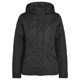 Barbour 02. WOMENS APPAREL - WOMENS JACKETS - WOMENS JACKETS INSULATED Women's Millfire Quilted Jacket BLACK | CLASSIC TARTAN