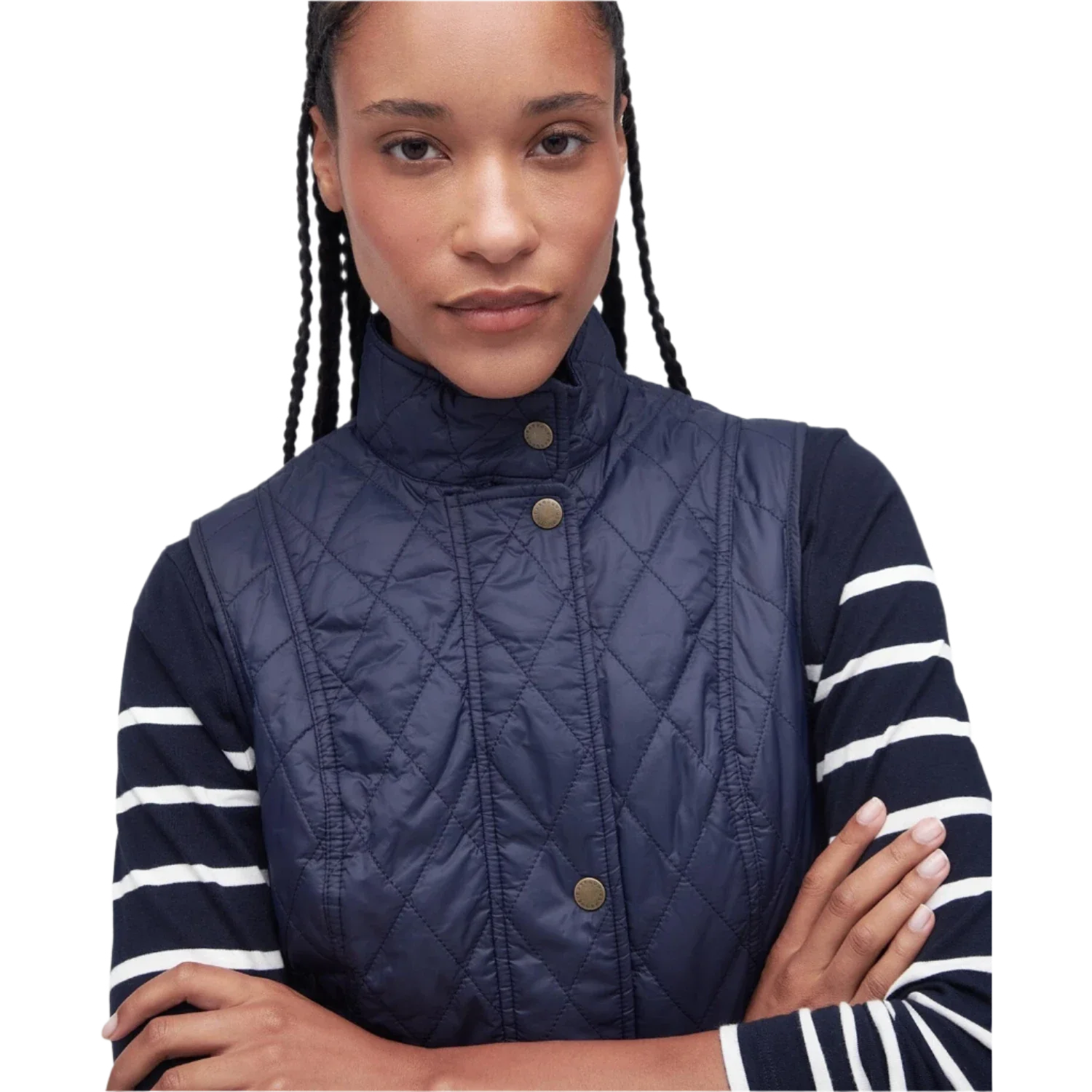 Barbour 02. WOMENS APPAREL - WOMENS VEST - WOMENS VEST INSULATED Women's Otterburn Gilet NAVY