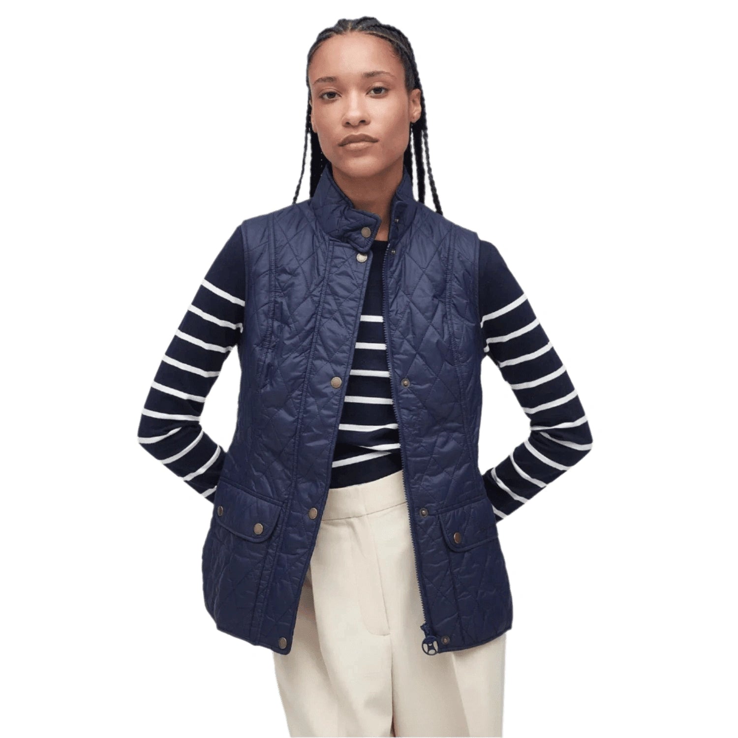 Barbour gilet navy clearance