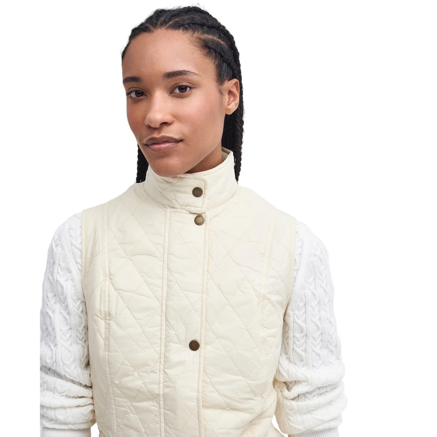 Barbour 02. WOMENS APPAREL - WOMENS VEST - WOMENS VEST INSULATED Women's Otterburn Gilet SUMMER PEARL