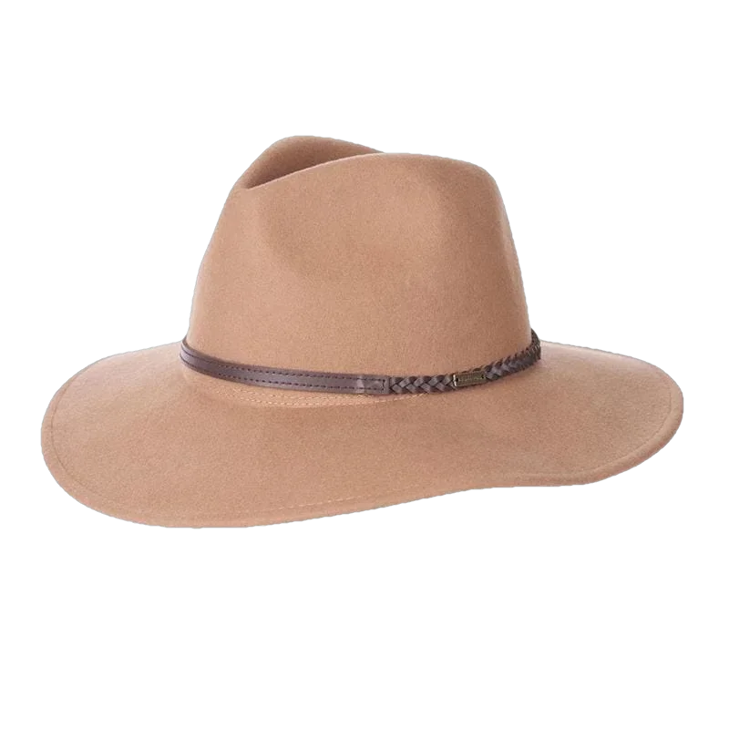 Barbour HATS - HATS WINTER - HATS WINTER Women's Tack Fedora CAMEL
