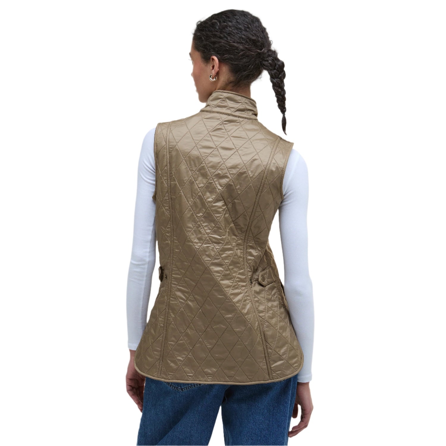 Barbour 02. WOMENS APPAREL - WOMENS VEST - WOMENS VEST INSULATED Women's Wray Gilet MILITARY BROWN