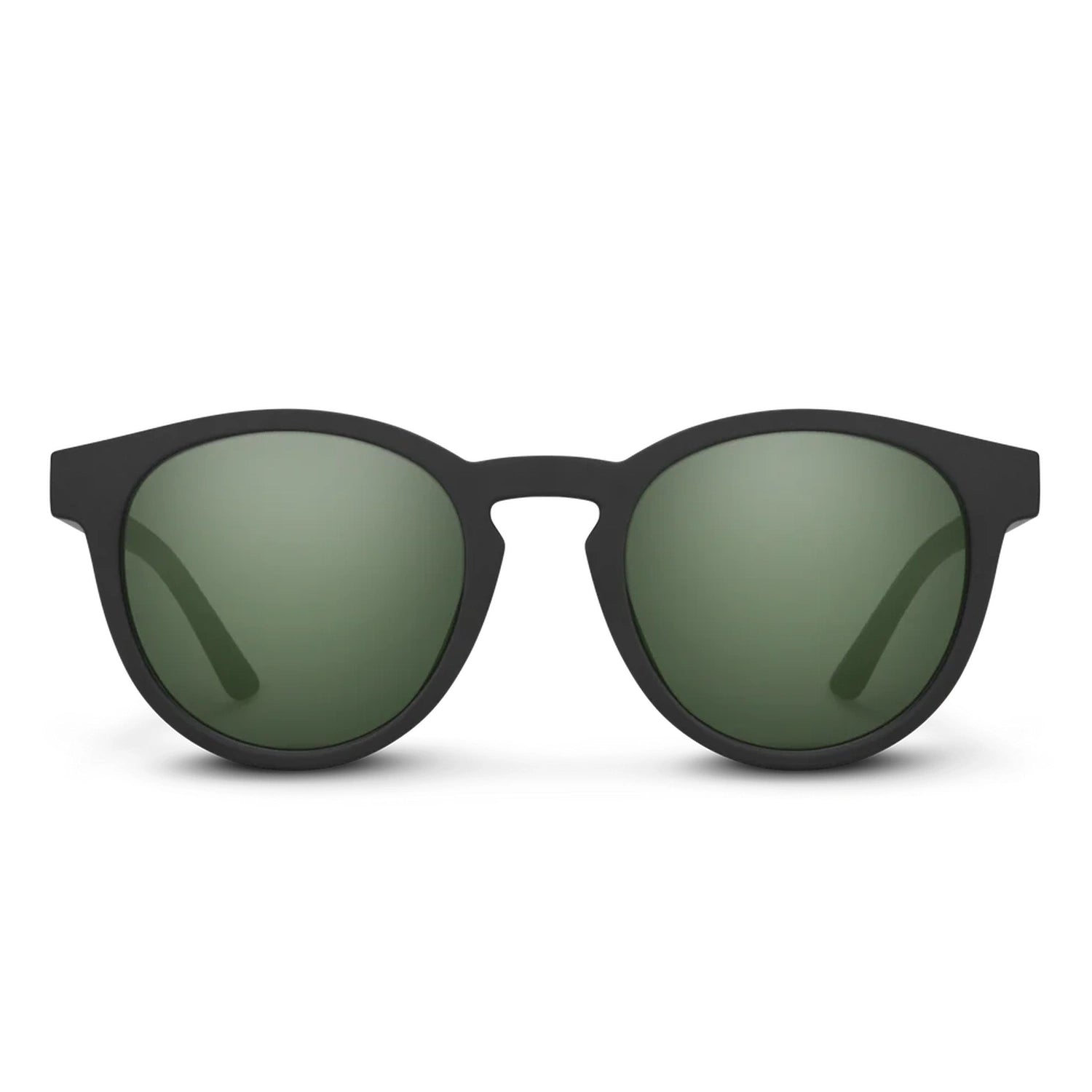 Suncloud Optics 07. EYEWEAR - SUNGLASSES - SUNGLASSES Barnes Sunglasses MATTE BLACK POLARIZED GRAY GREEN