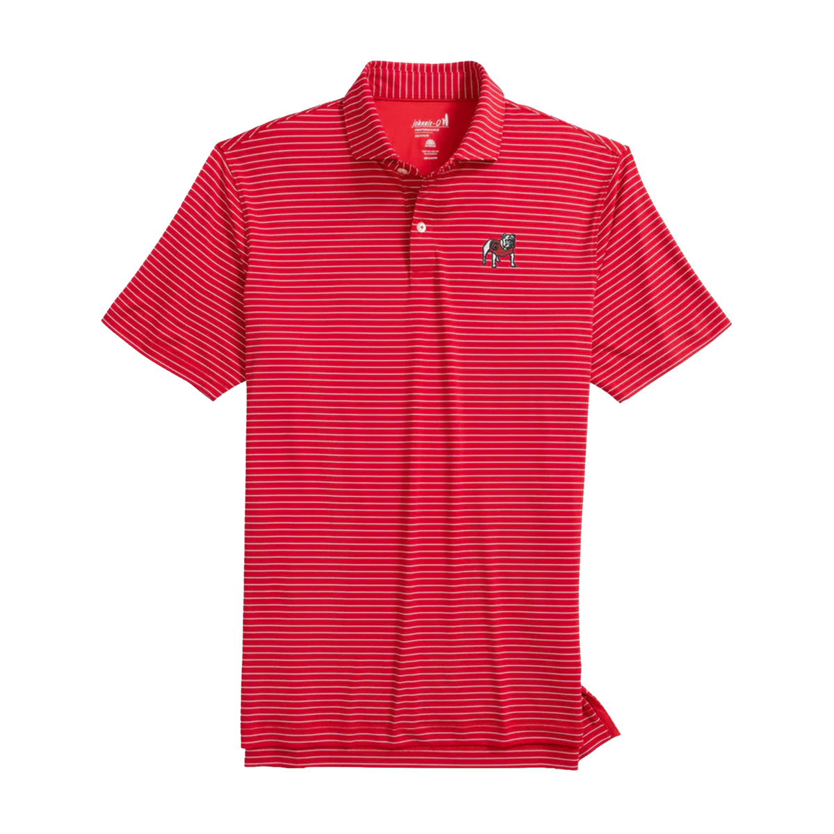 Men’s Georgia Beau Striped Performance Jersey Polo