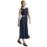 Beyond Yoga 02. WOMENS APPAREL - WOMENS DRESS|SKIRT - WOMENS DRESS CASUAL Women's Around The World Front Twist Dress NOCTURNAL NAVY