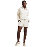 Beyond Yoga 02. WOMENS APPAREL - WOMENS HOODIES|SWEATERS - WOMENS PO SWEATERS Women's Luxefleece Collared Sweatshirt FRESH SNOW