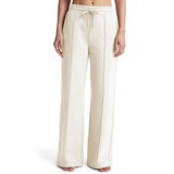 Beyond Yoga 02. WOMENS APPAREL - WOMENS PANTS - WOMENS PANTS LOUNGE Women's Luxefleece Pintuck Wide Leg Pant FRESH SNOW