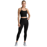 Beyond Yoga 02. WOMENS APPAREL - WOMENS SS SHIRTS - WOMENS TANK ACTIVE Women's Spacedye Slim Racerback Cropped Tank DARKEST NIGHT