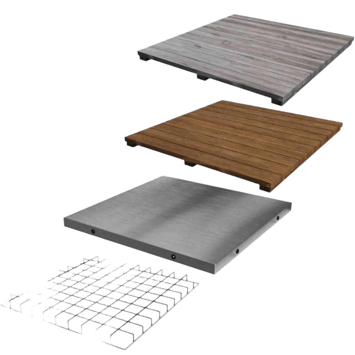 Acacia Wood Insert for Modular Nest Expansion Frame Big