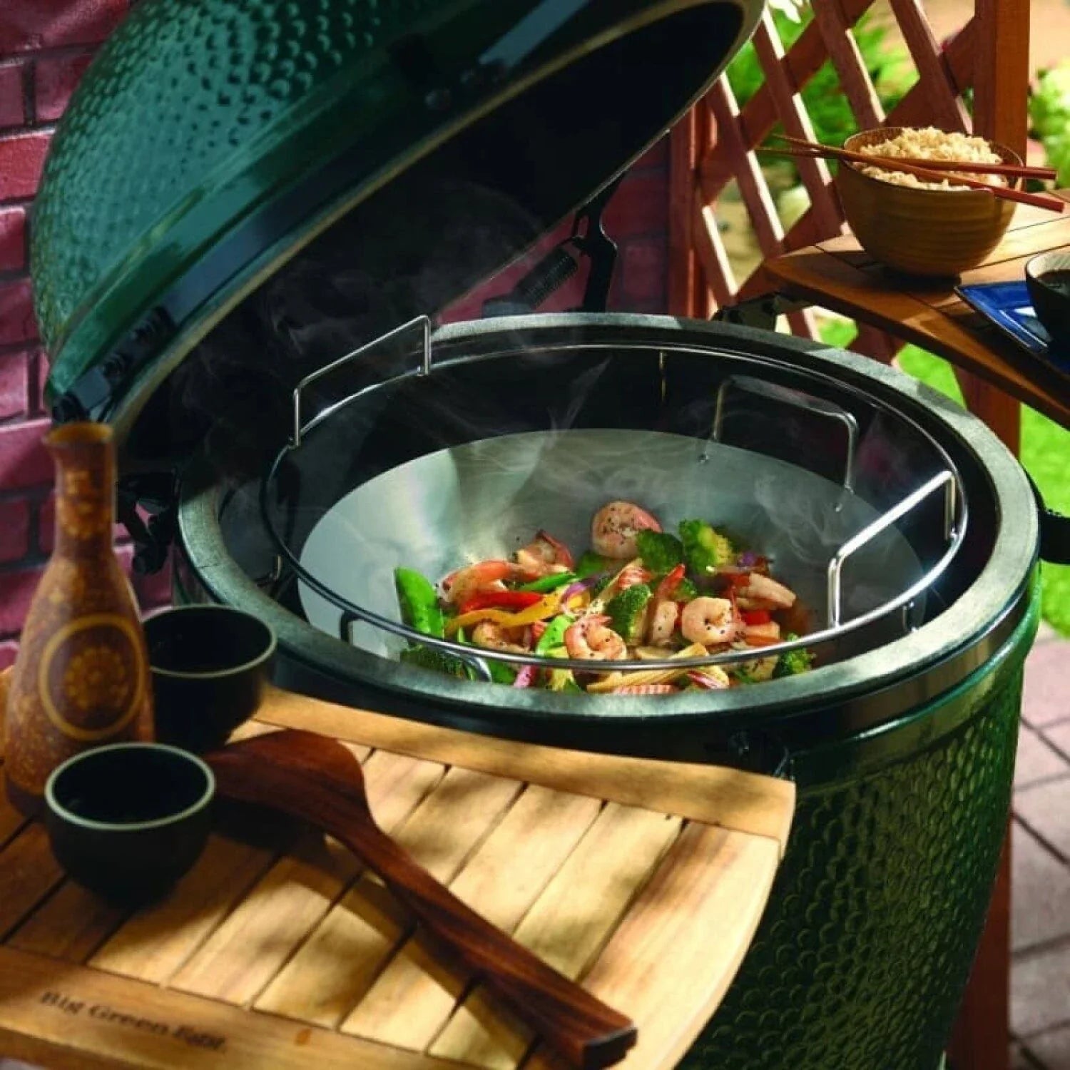 Big Green Egg 14. GRILLING - BIG GREEN EGGCESSORIES - BIG GREEN EGGCESSORIES Carbon Steel Wok