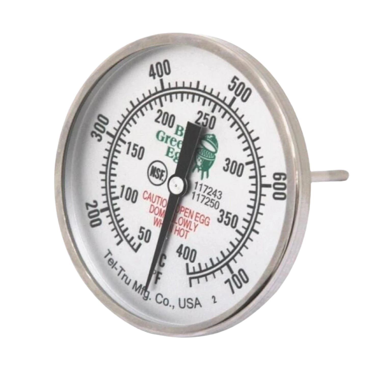 Big Green Egg 14. GRILLING - BIG GREEN EGGCESSORIES - BIG GREEN EGGCESSORIES Large Dial 3 Inch Temperature Gauge