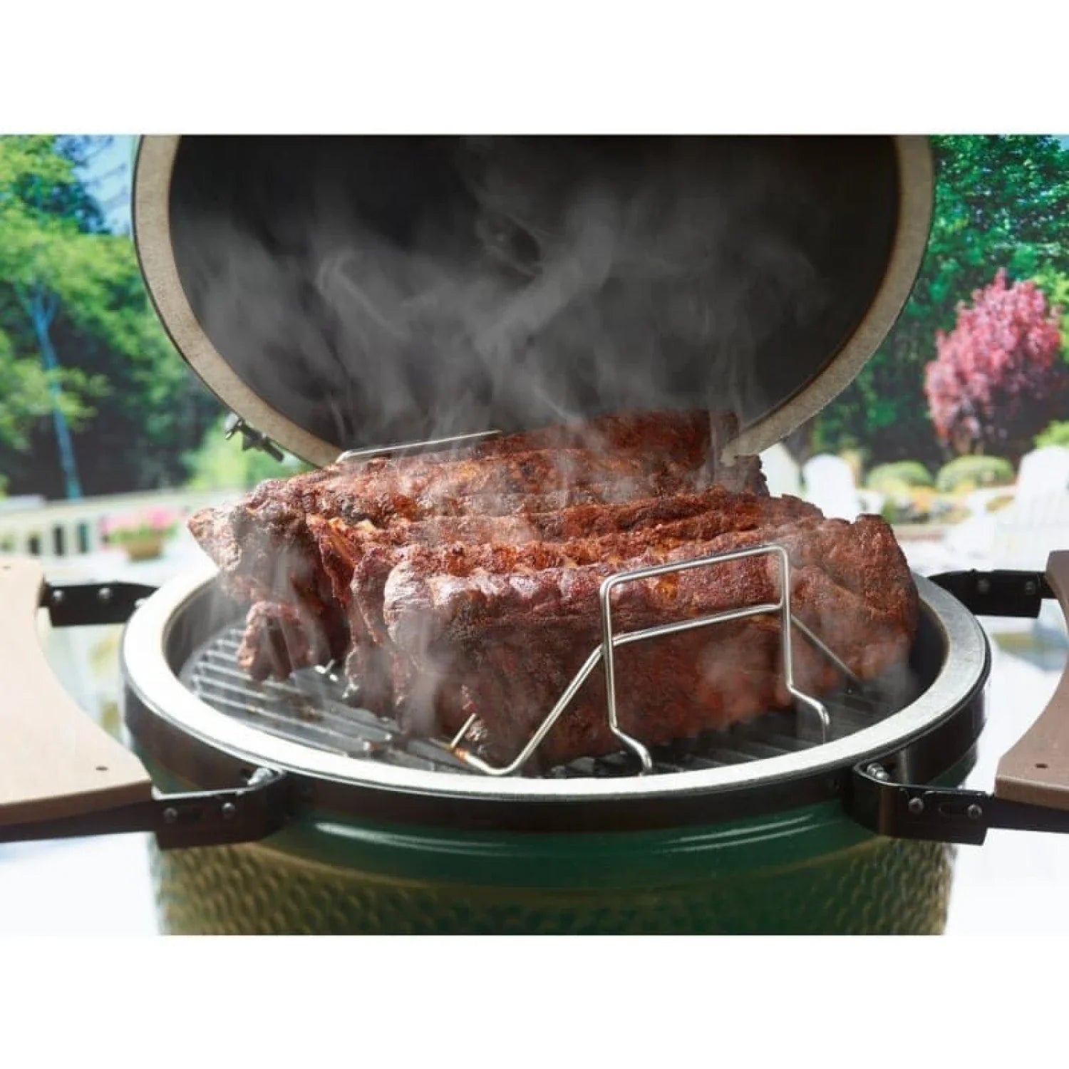 Big Green Egg 14. GRILLING - BIG GREEN EGGCESSORIES - BIG GREEN EGGCESSORIES Rib and Roast Rack - Large