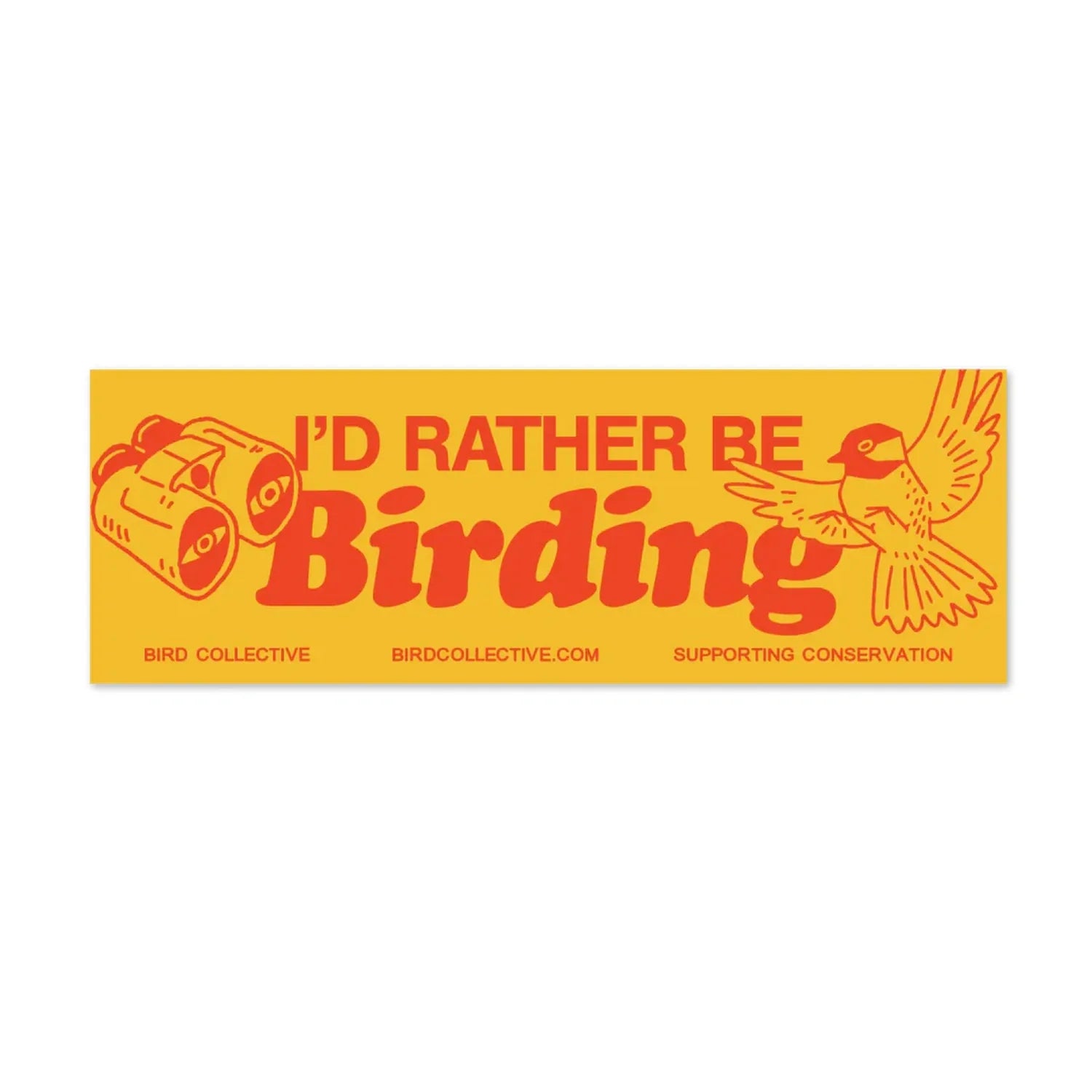 Rather Be Birding Sticker Bird Collective
