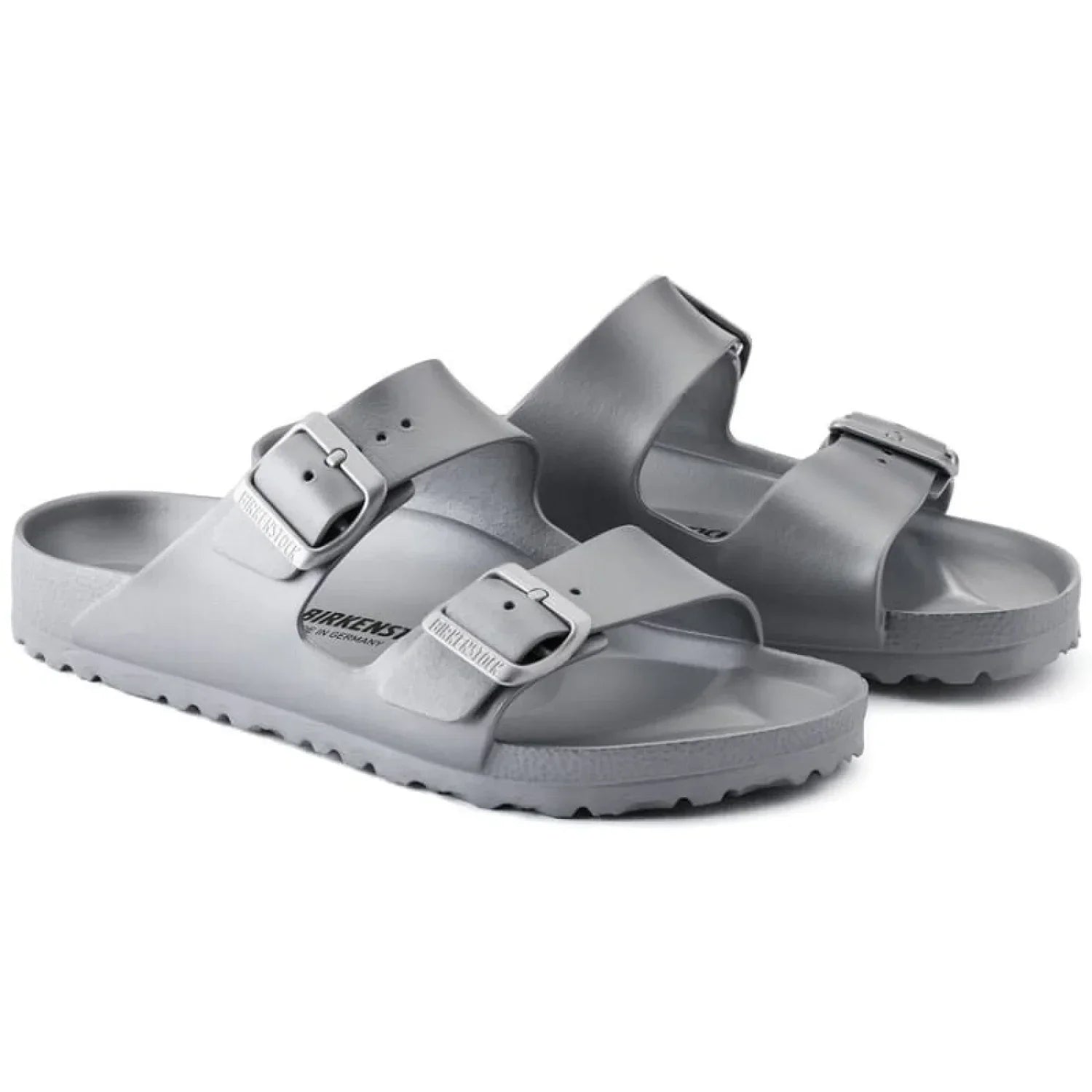 Birkenstock 05. WOMENS FOOTWEAR - WOMENS SANDALS - WOMENS SANDALS CASUAL Arizona Essentials EVA METALLIC ANTHRACITE