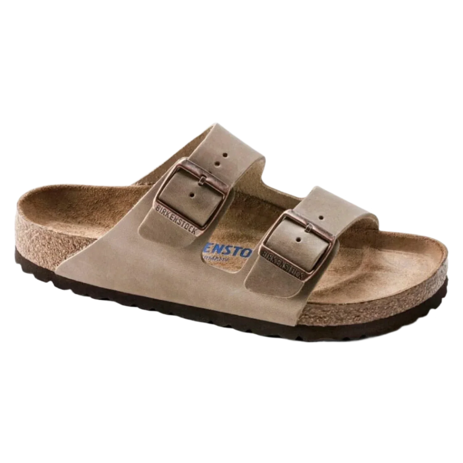 Birkenstock 05. WOMENS FOOTWEAR - WOMENS SANDALS - WOMENS SANDALS CASUAL Arizona Soft Footbed Oiled Leather TOBACCO