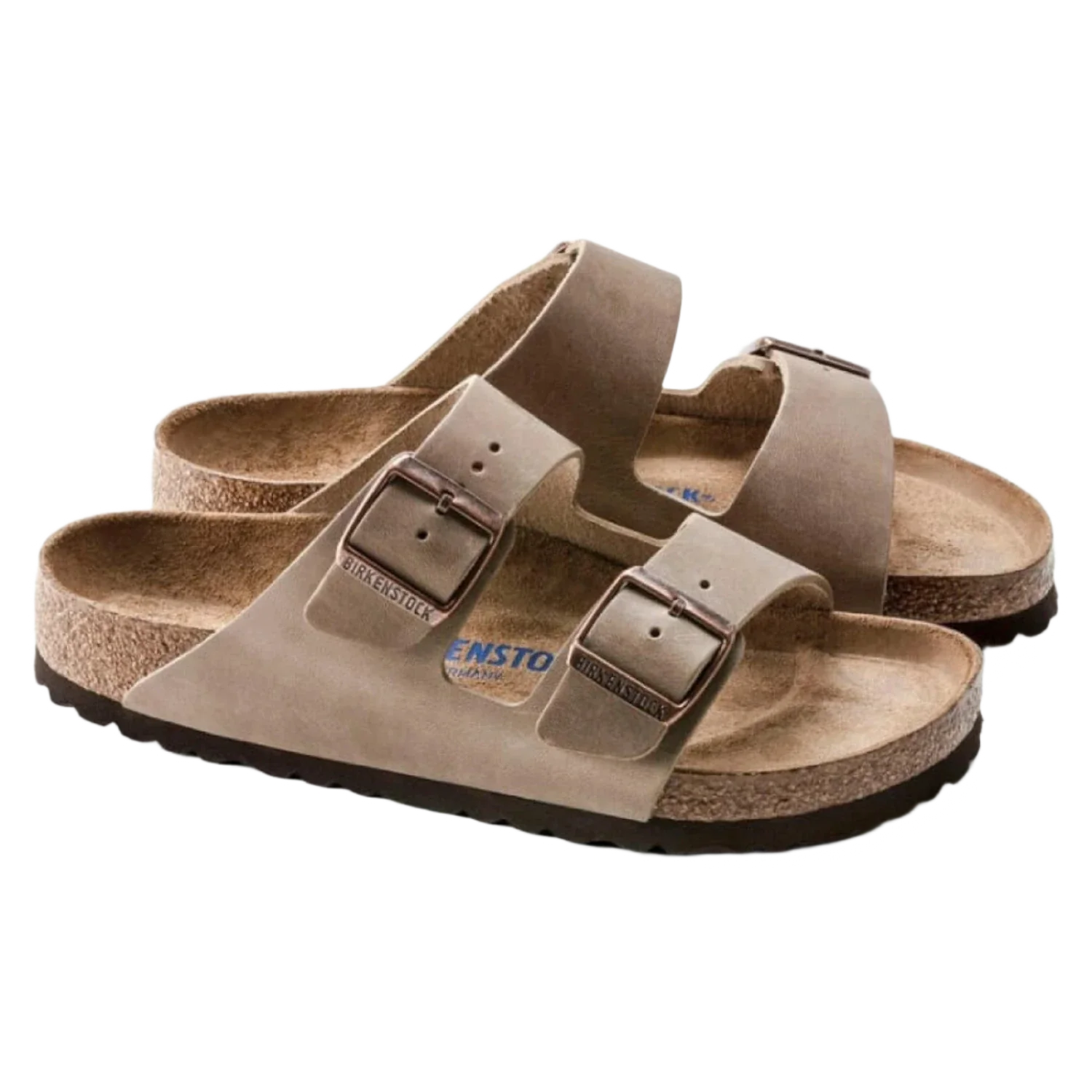 Birkenstock 05. WOMENS FOOTWEAR - WOMENS SANDALS - WOMENS SANDALS CASUAL Arizona Soft Footbed Oiled Leather TOBACCO