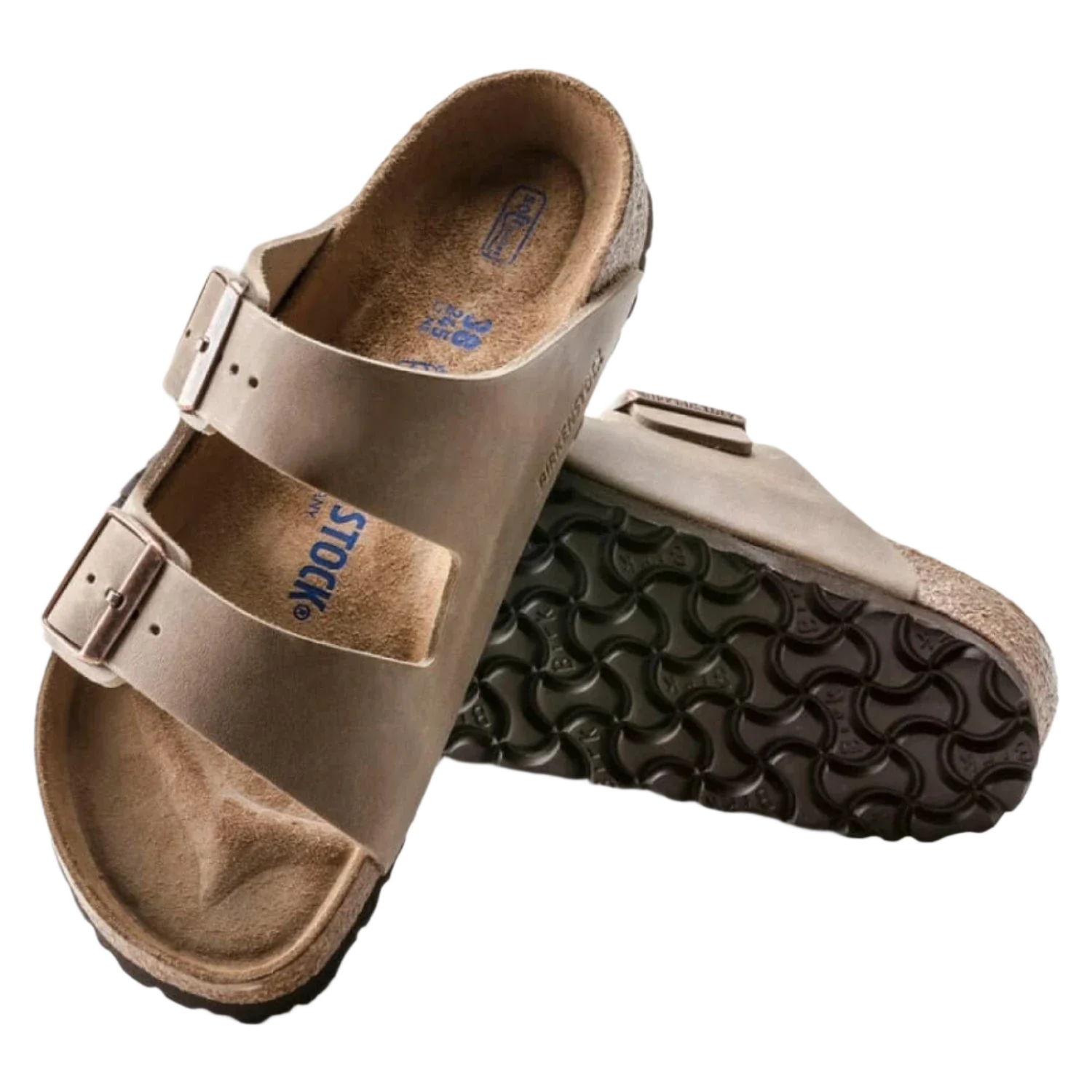 Birkenstock 05. WOMENS FOOTWEAR - WOMENS SANDALS - WOMENS SANDALS CASUAL Arizona Soft Footbed Oiled Leather TOBACCO